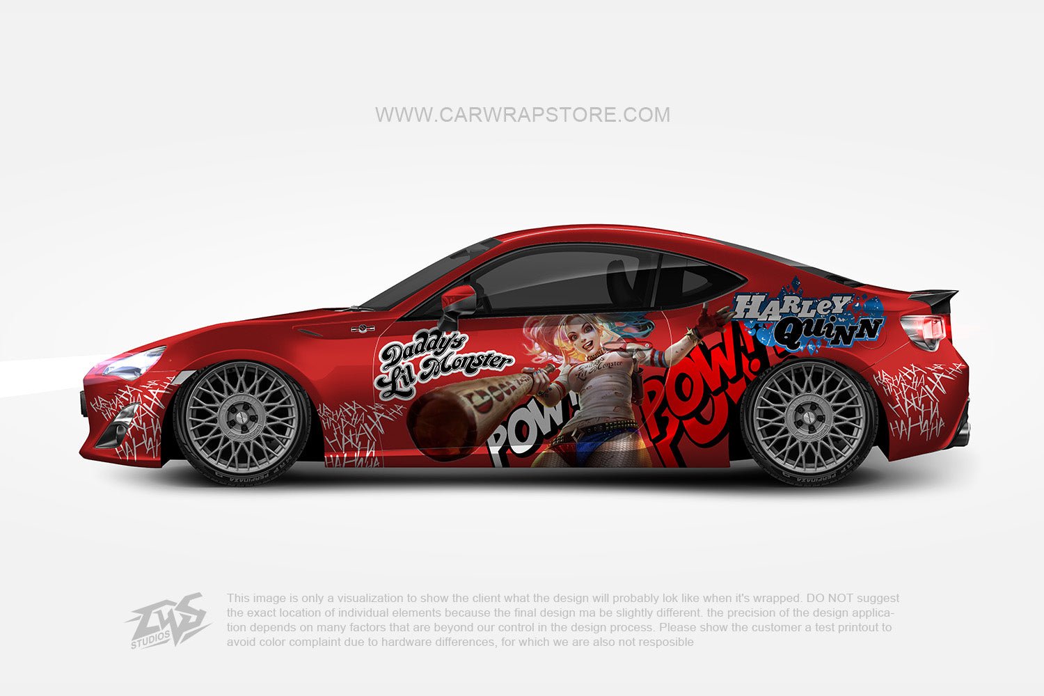 Deadpool ITASHA anime car wrap vinyl stickers Fit With Any Cars