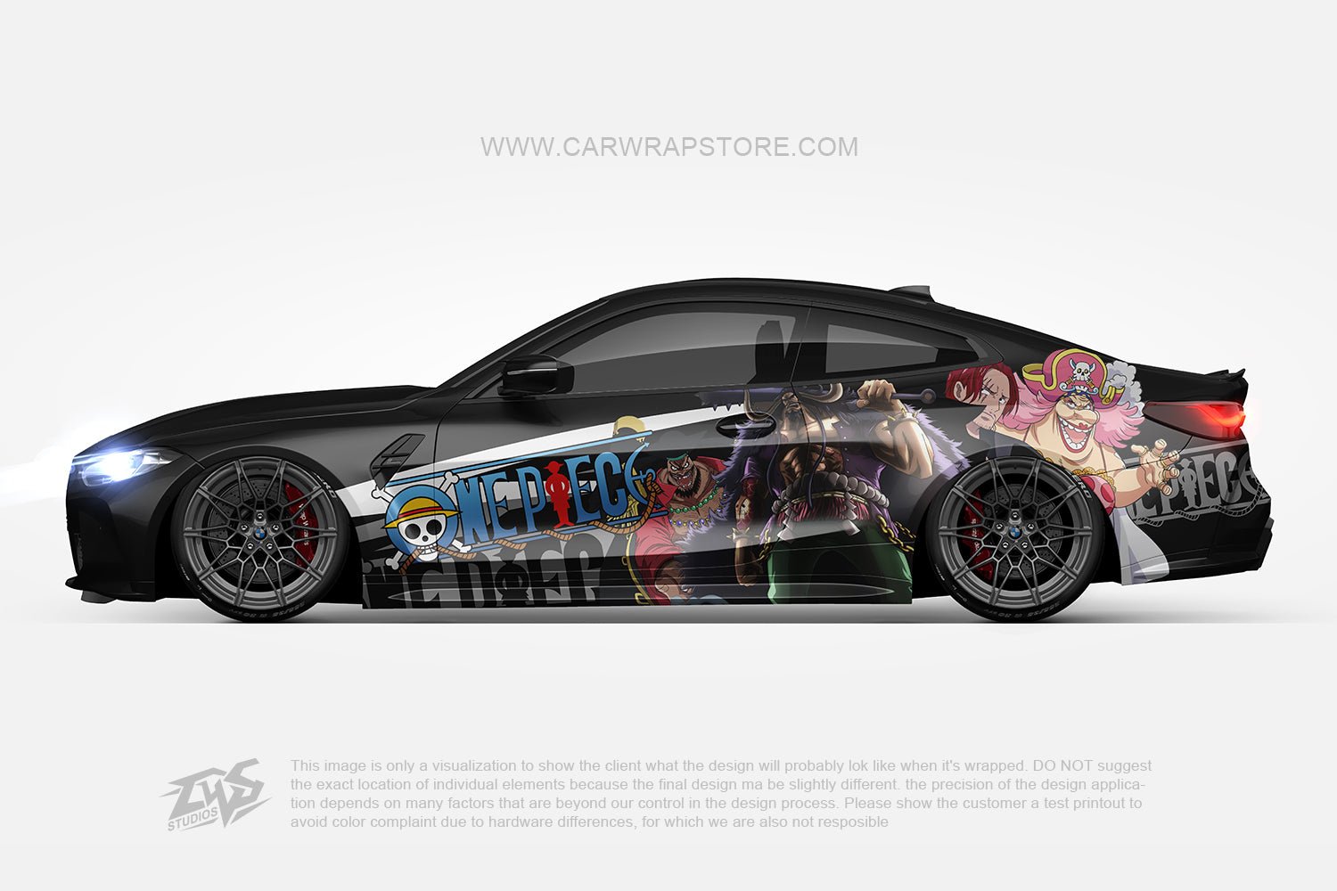 One Piece ITASHA anime car wrap vinyl stickers Fit With Any Cars