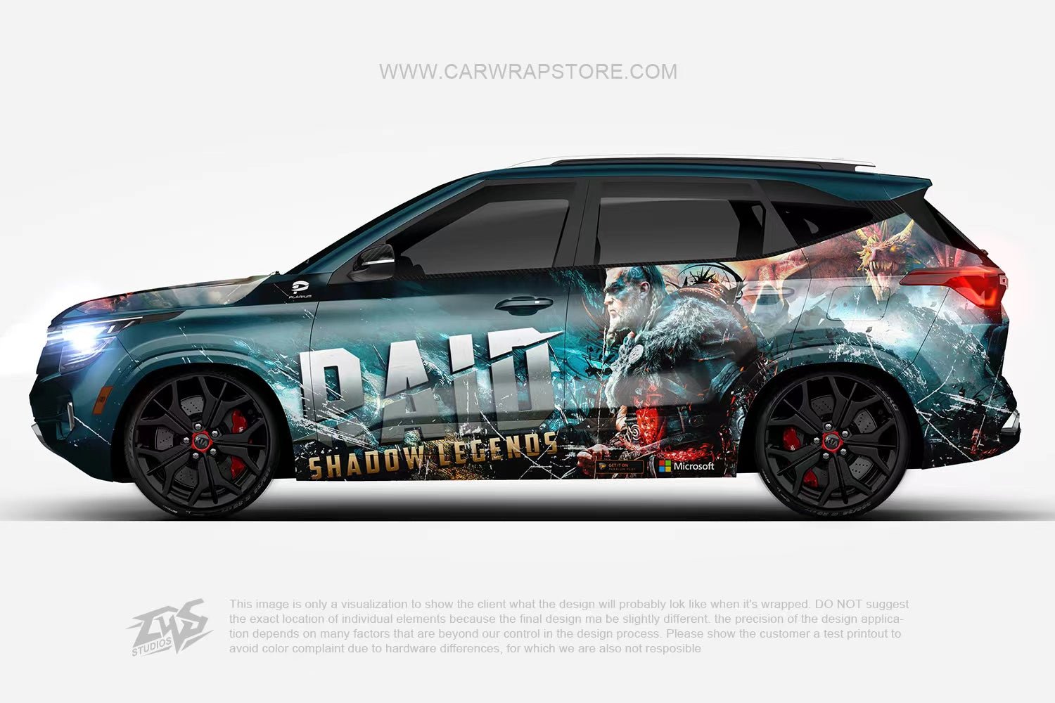 Raid: Shadow Legends ITASHA anime car wrap vinyl stickers Fit With