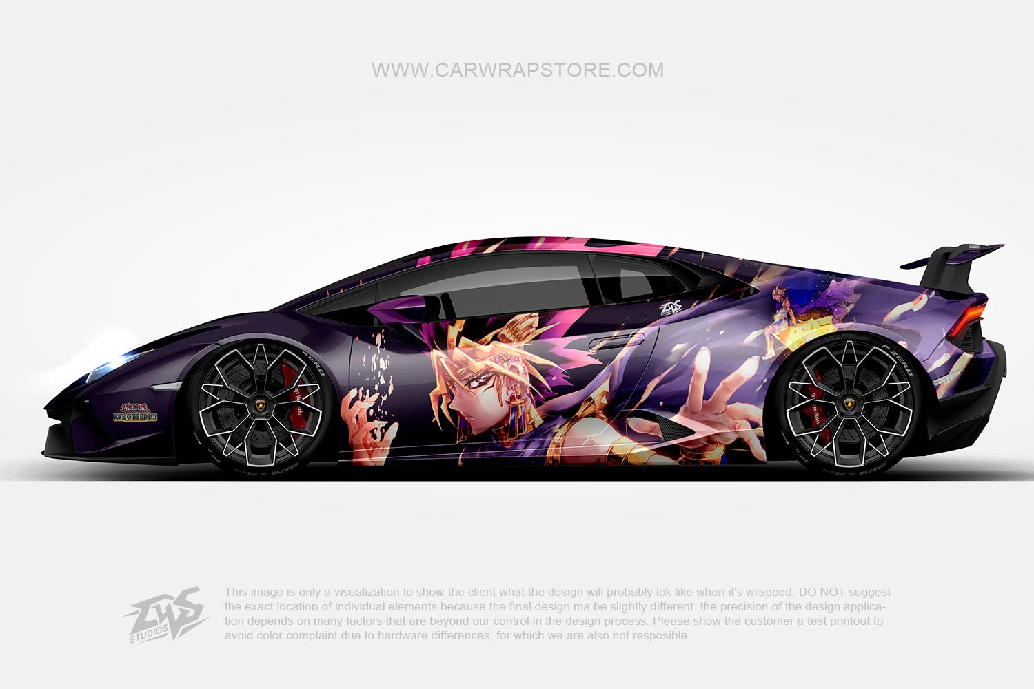 Yu Gi Oh ITASHA anime car wrap vinyl stickers Fit With Any Cars