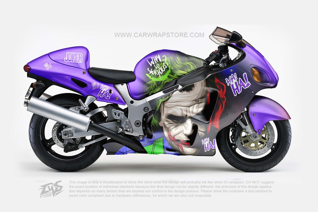 Joker Motorcycle wrap vinyl stickers Fit With Any moto