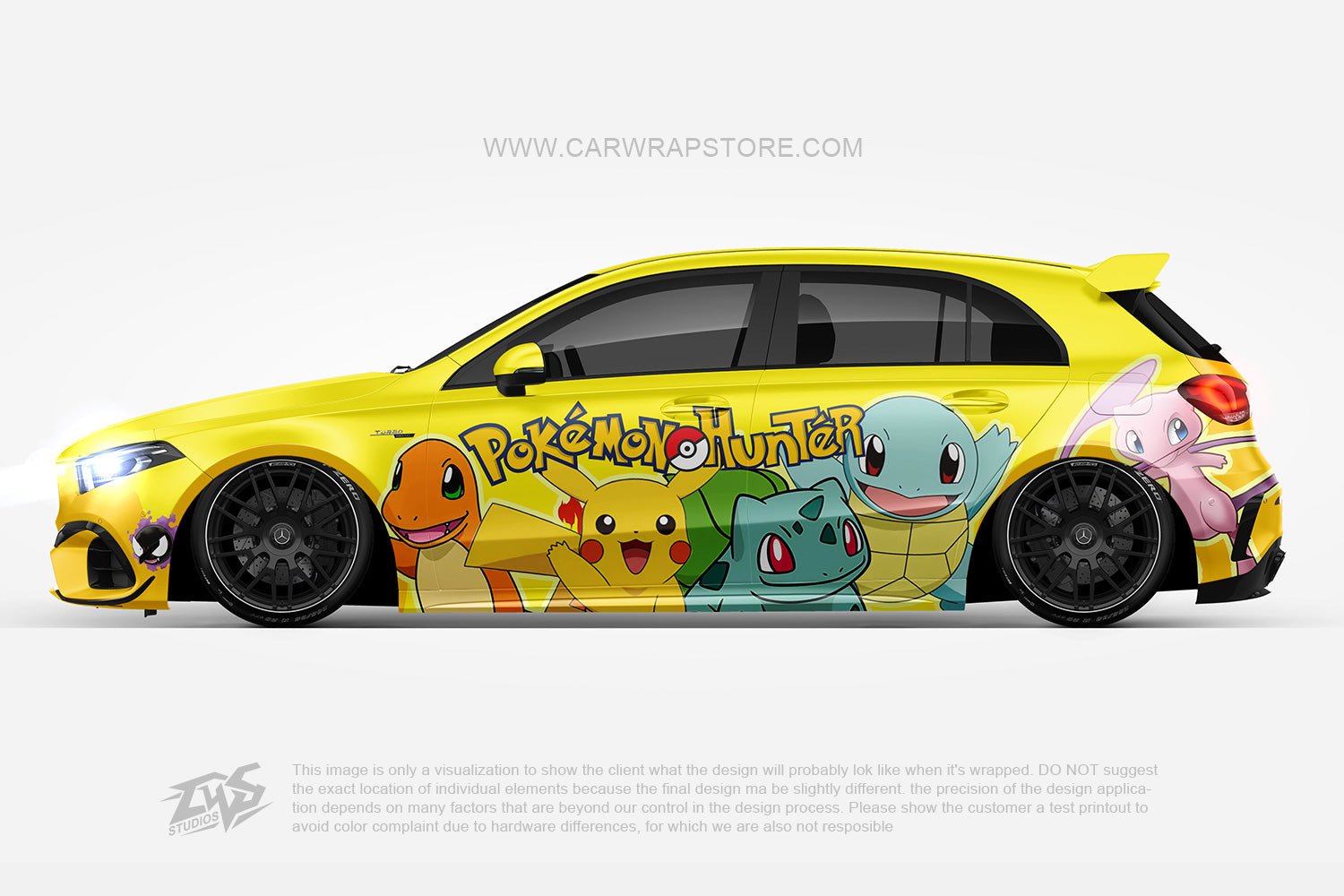 Pokemon ITASHA anime car wrap vinyl stickers Fit With Any Cars