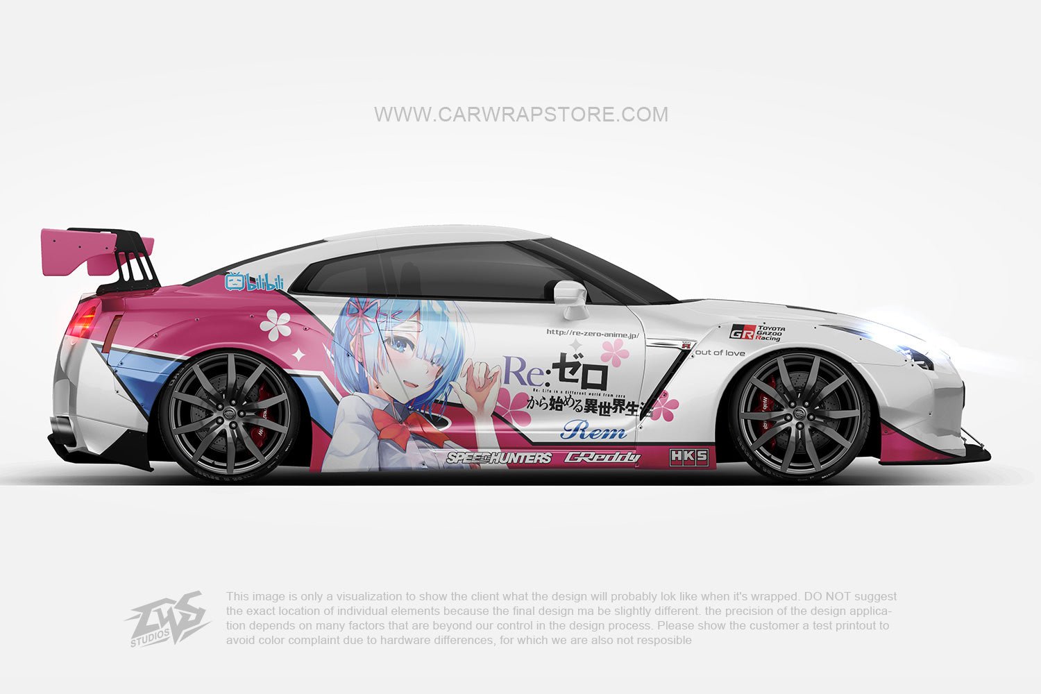 Rem Re:Zero -Death or Kiss- ITASHA anime car wrap vinyl stickers Fit ...