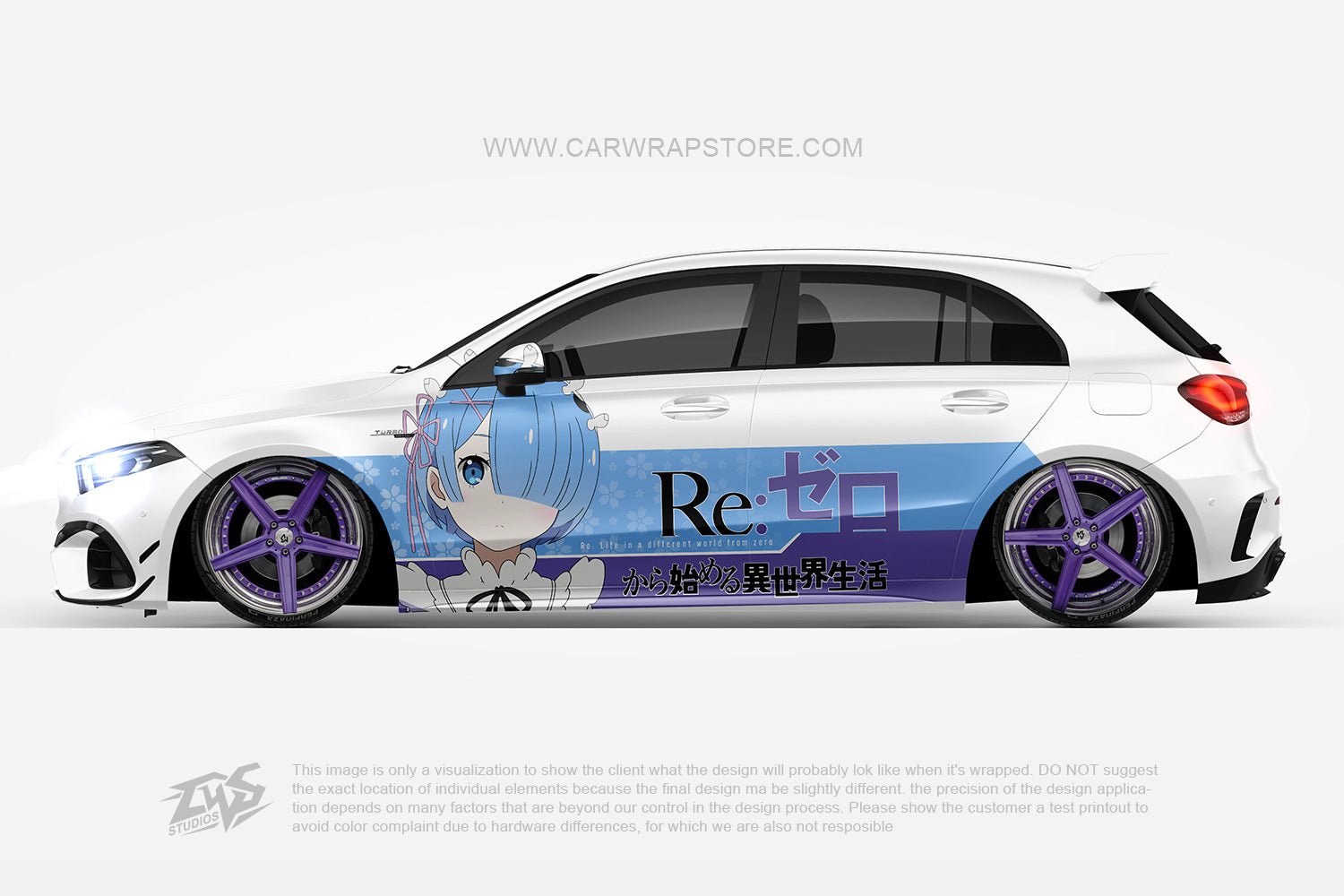 Rem Re:Zero -Death or Kiss- ITASHA anime car wrap vinyl stickers Fit ...