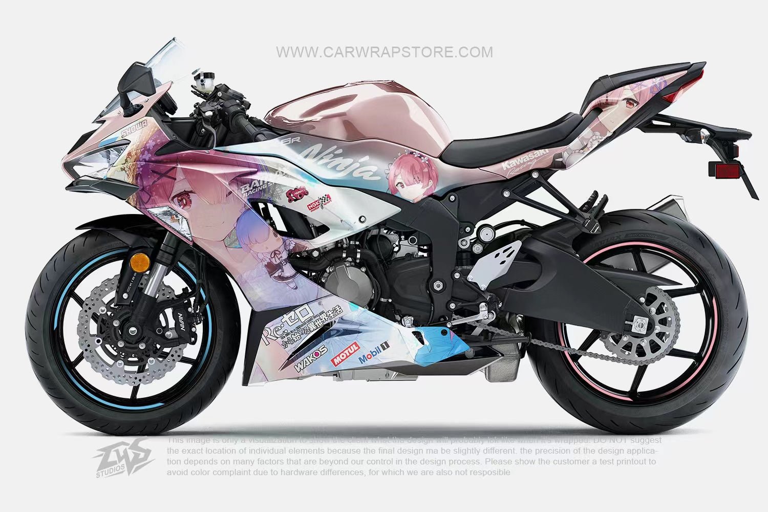 Anime bike wrap sale