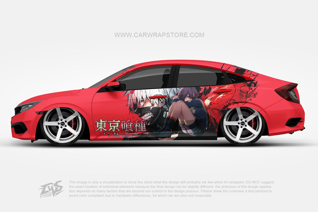 Tokyo Ghoul ITASHA anime car wrap vinyl stickers Fit With Any Cars