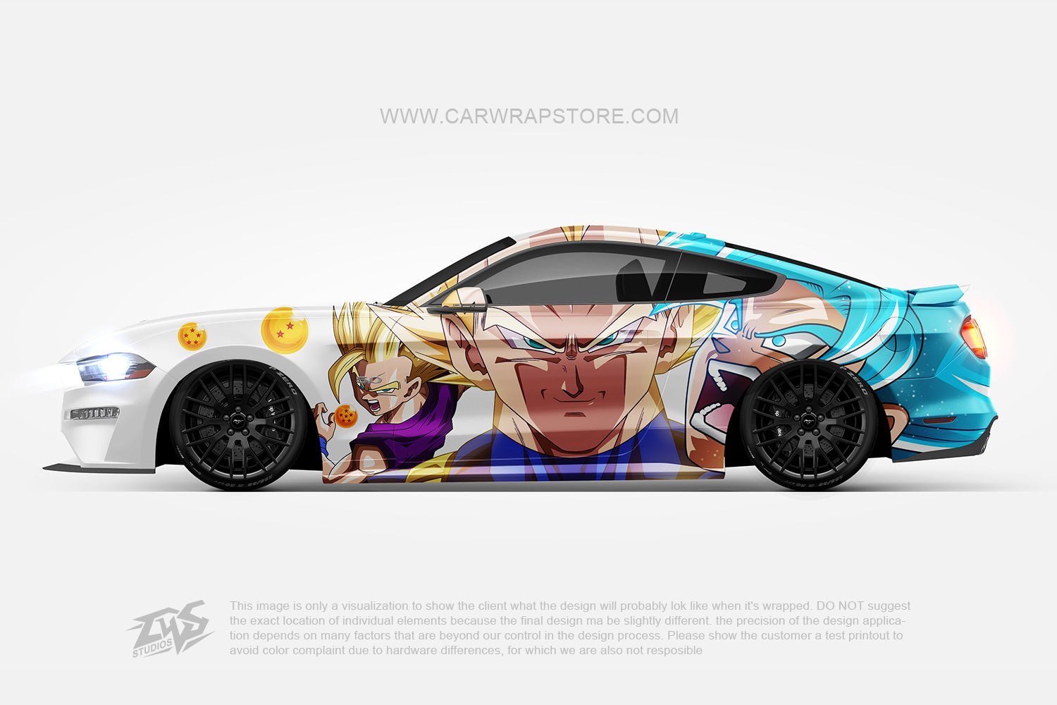 Goku BDZ ITASHA anime car wrap vinyl stickers Fit With Any Cars