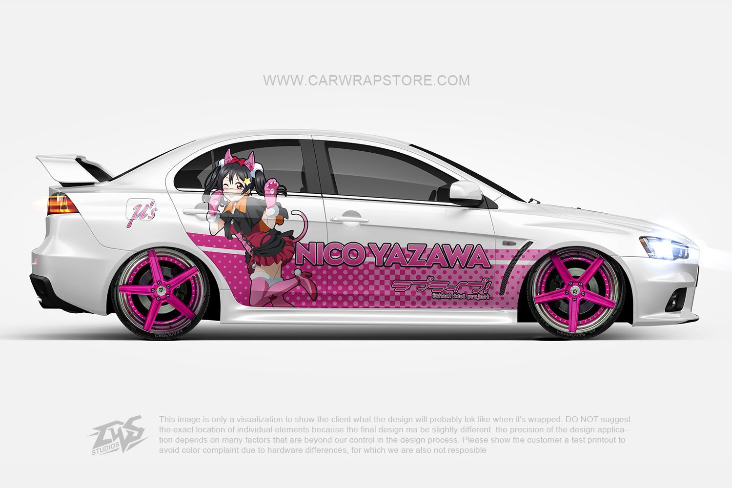 LoveLive! Sunshine! ITASHA anime car wrap vinyl stickers Fit With Any Cars